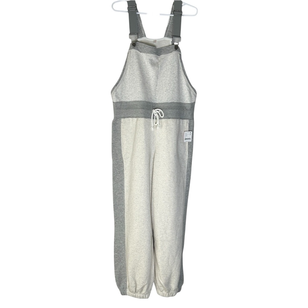 FP Movement Size M Making It Athleisure Overalls in Heather Grey Combo NWT